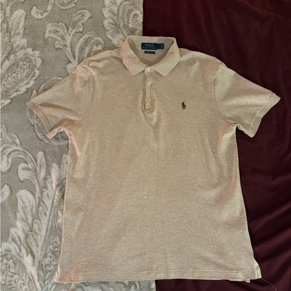 Polo by Ralph Lauren Men's Tan Polo Shirt
